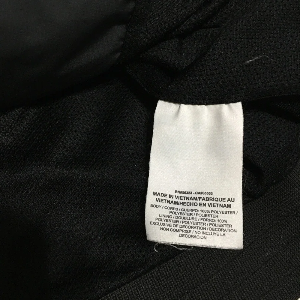 Nike Windbreaker Jacket Youth XL Black Full Zip Hooded Mesh Lined